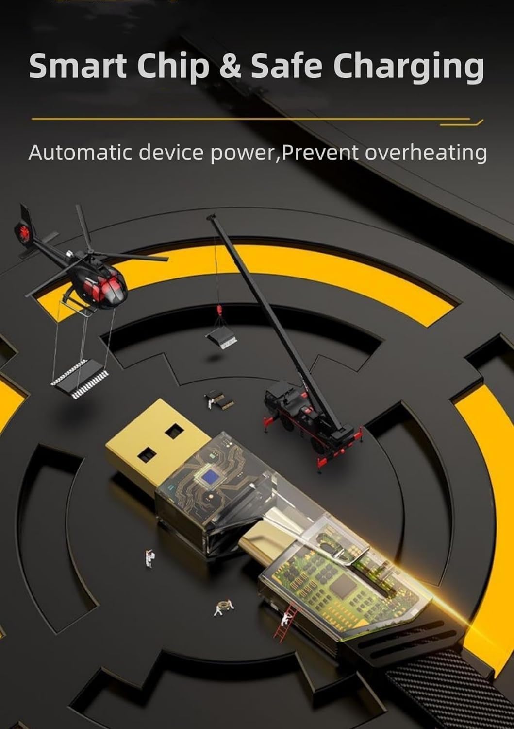 4 In 1 65W Fast Charging Cable Compatible With Android And iPhone